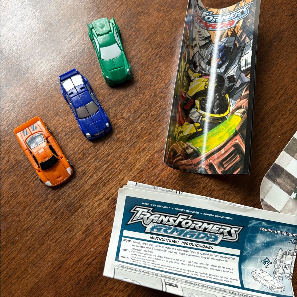 Hasbro Transformers Armada Backtrack, Oval and Spiral Street Speed Team (2002)